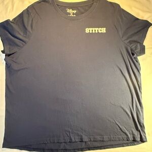 Disney Lilo & Stitch Short Sleeve T-Shirt Women's Size 2X Large / Navy Blue